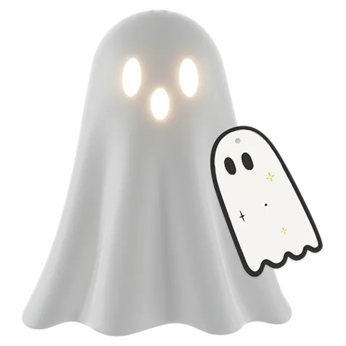 HALLOWEEN LED GHOST 11CM (BATTERIES INCLUDED)