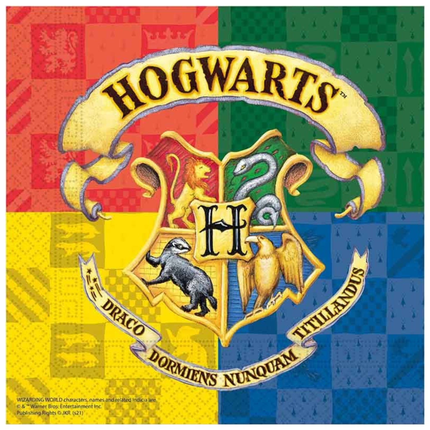 HARRY POTTER HOGWARTS HOUSES NAPKINS (20 PACK)