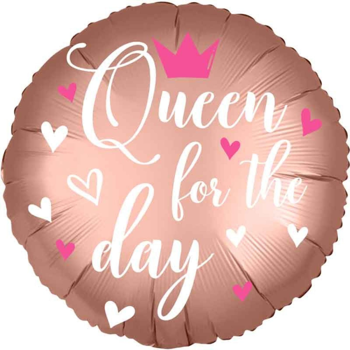 18"/ 46cm "QUEEN FOR THE DAY" ROUND FOIL BALLOON