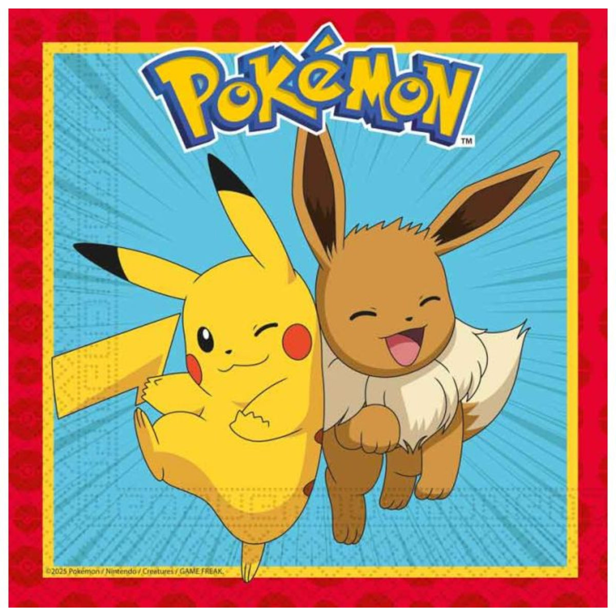 POKEMON NAPKINS (33cm - 20 PACK)