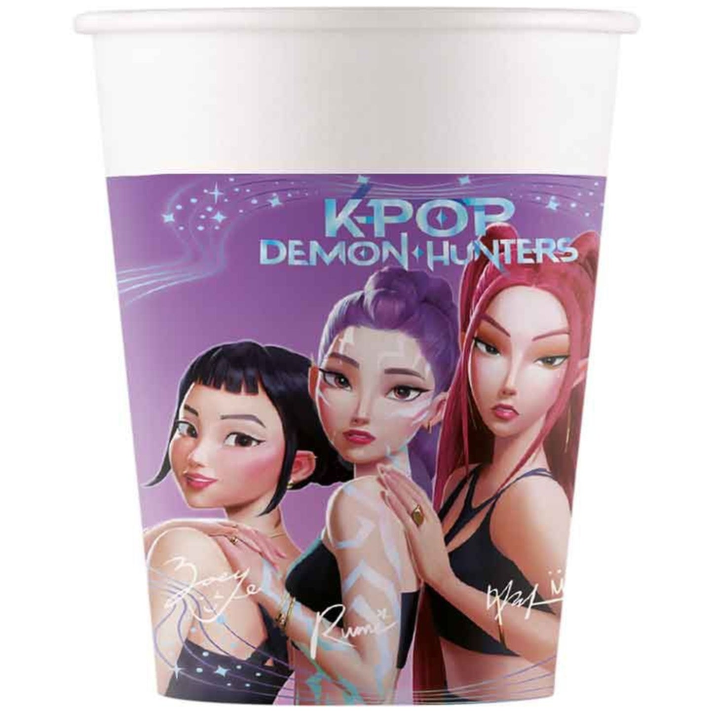K-POP DEMON HUNTERS PAPER CUPS (200ml - 8 PACK)