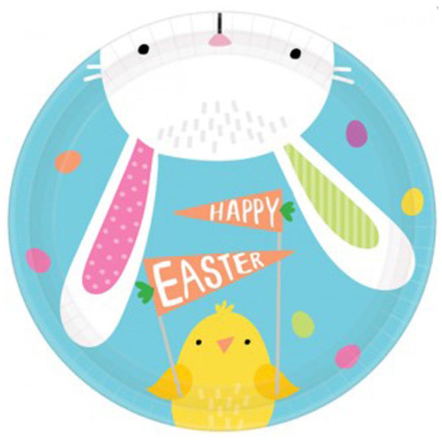 HELLO BUNNY PAPER PLATES (8 PACK)