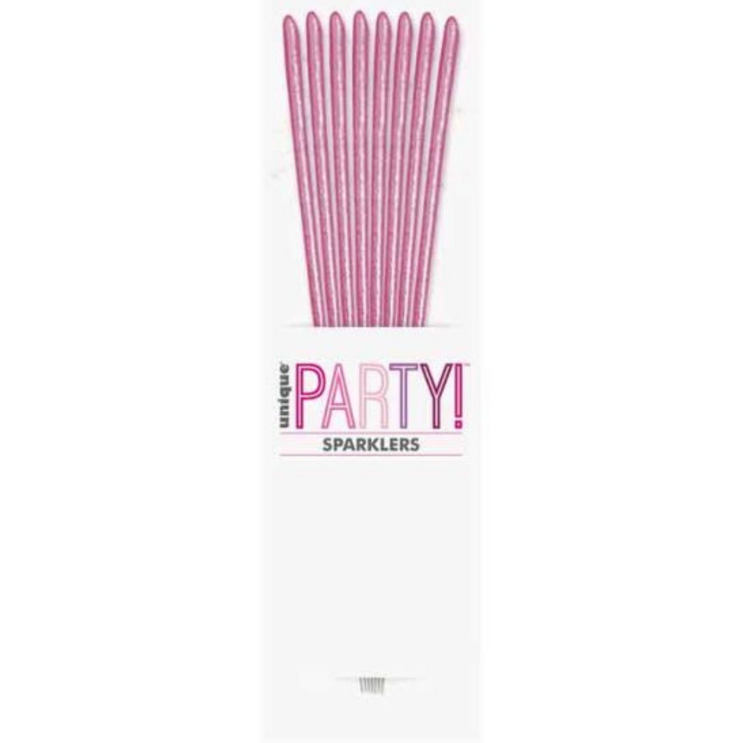 7"/ 18cm PINK GLITZ SPARKLERS CANDLES (8 PACK)