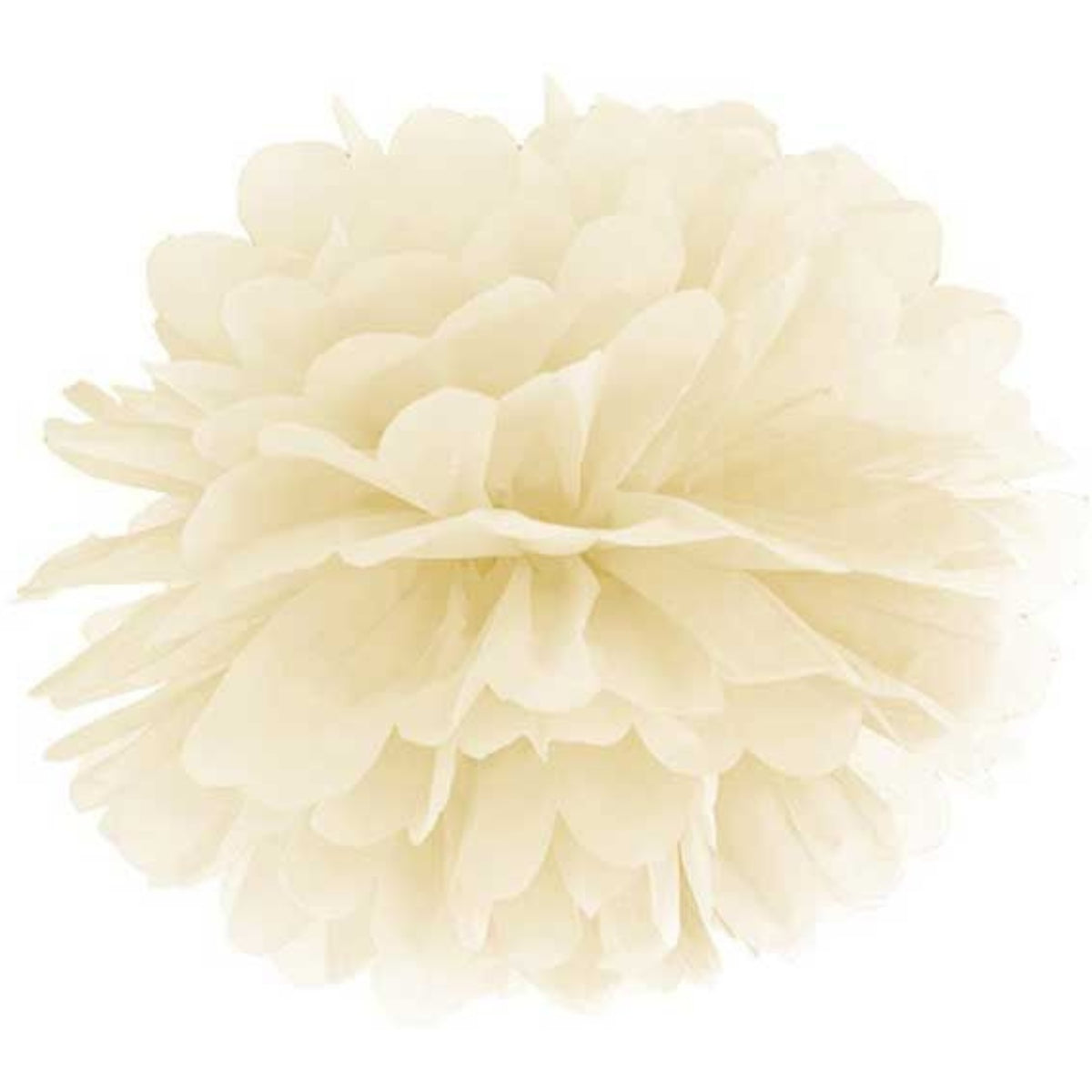 35cm CREAM TISSUE PAPER POM POM