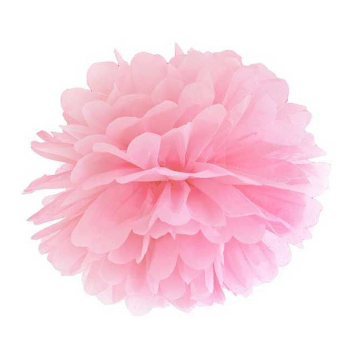 25cm LIGHT PINK TISSUE PAPER POM POM