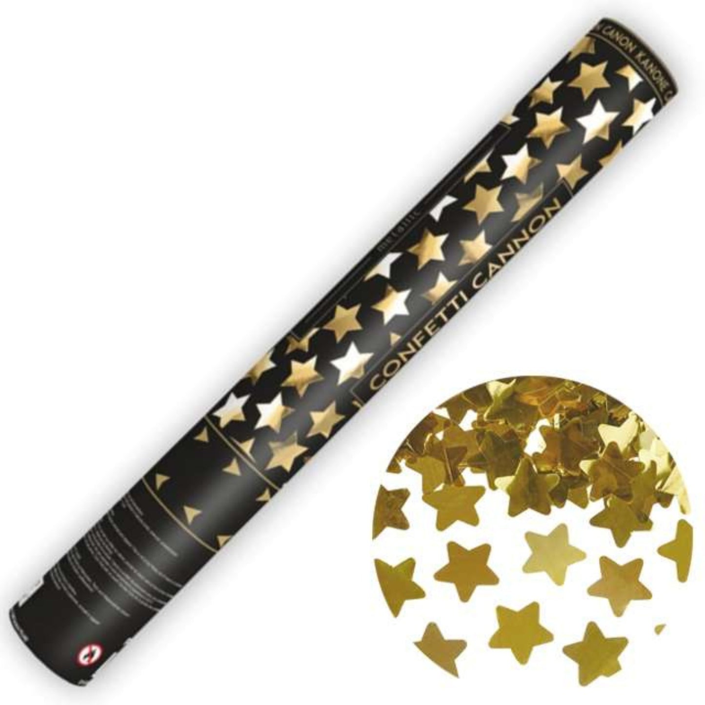 16"/ 40cm GOLD STARS CONFETTI CANON