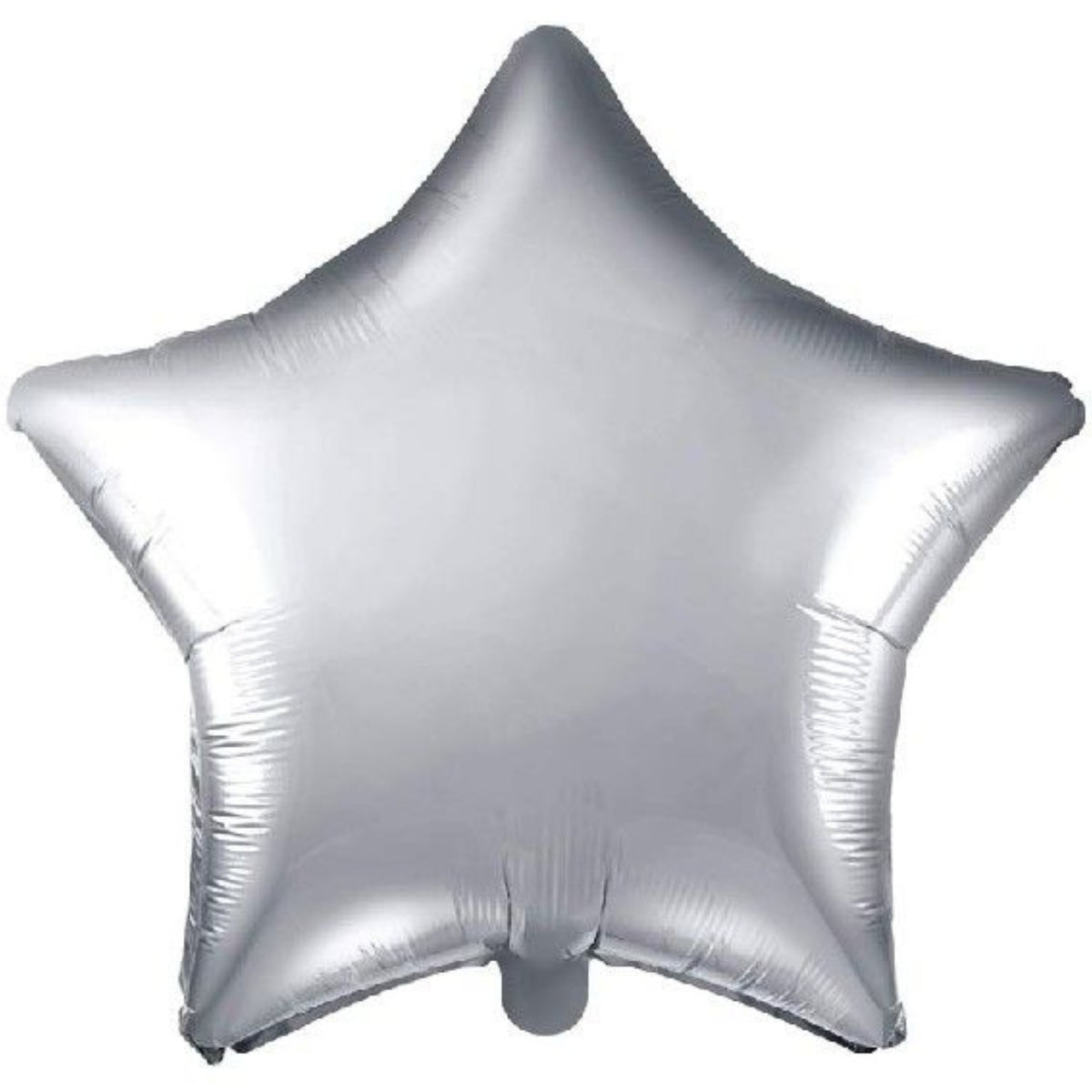 19"/ 48cm SILVER STAR SHAPED PLAIN FOIL BALLOON