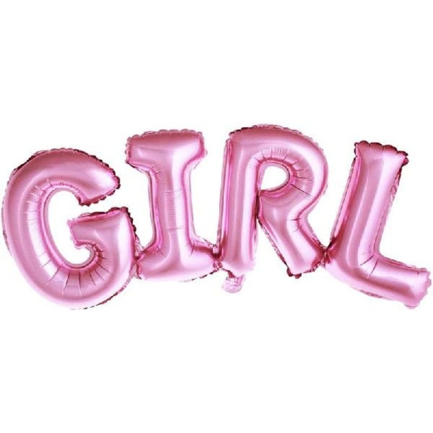 29"/ 74cm PINK GIRL PHRASE AIR FILL FOIL BALLOON KIT FOIL BALLOON