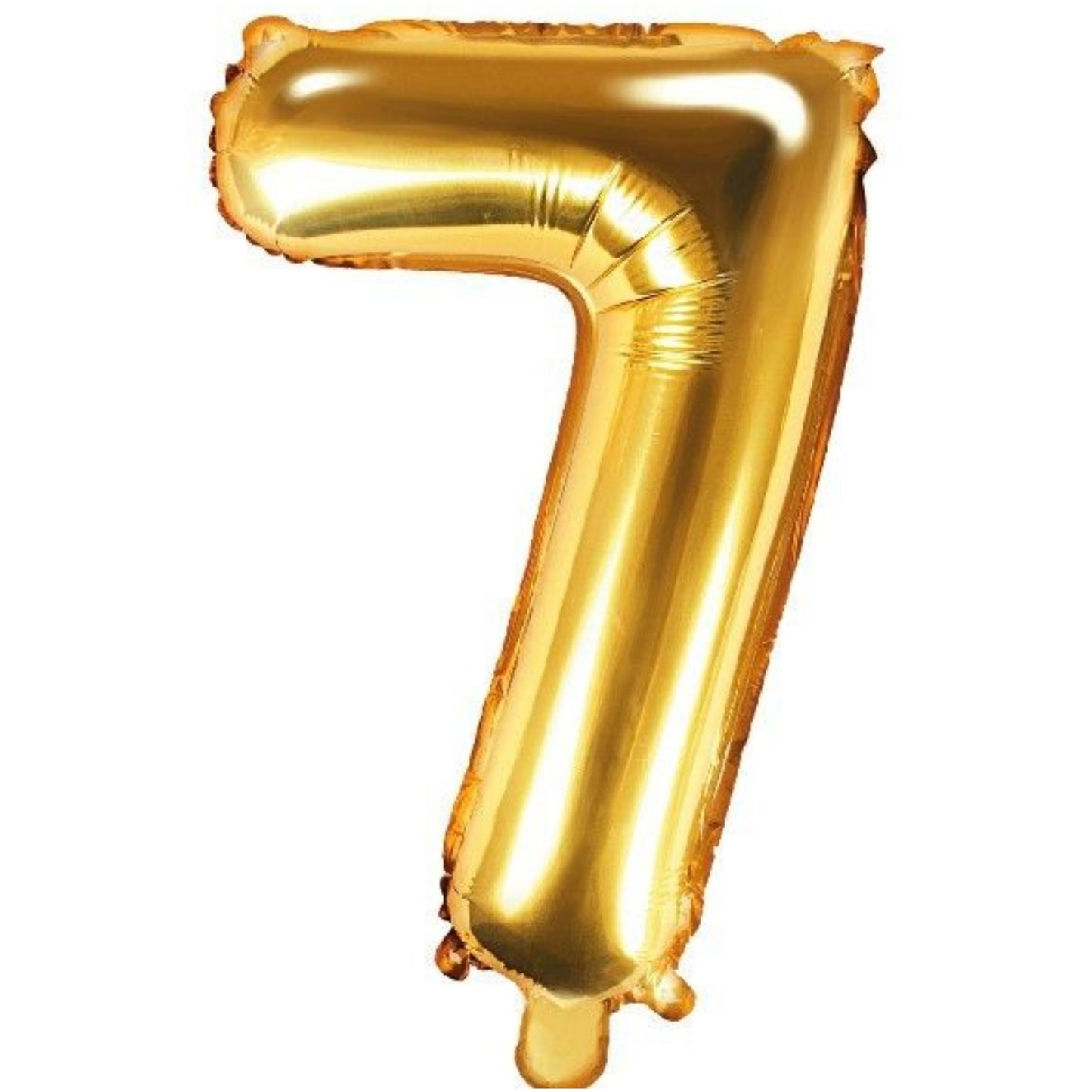 14"/ 35cm GOLD NUMBER '7' AIR FILL FOIL BALLOON