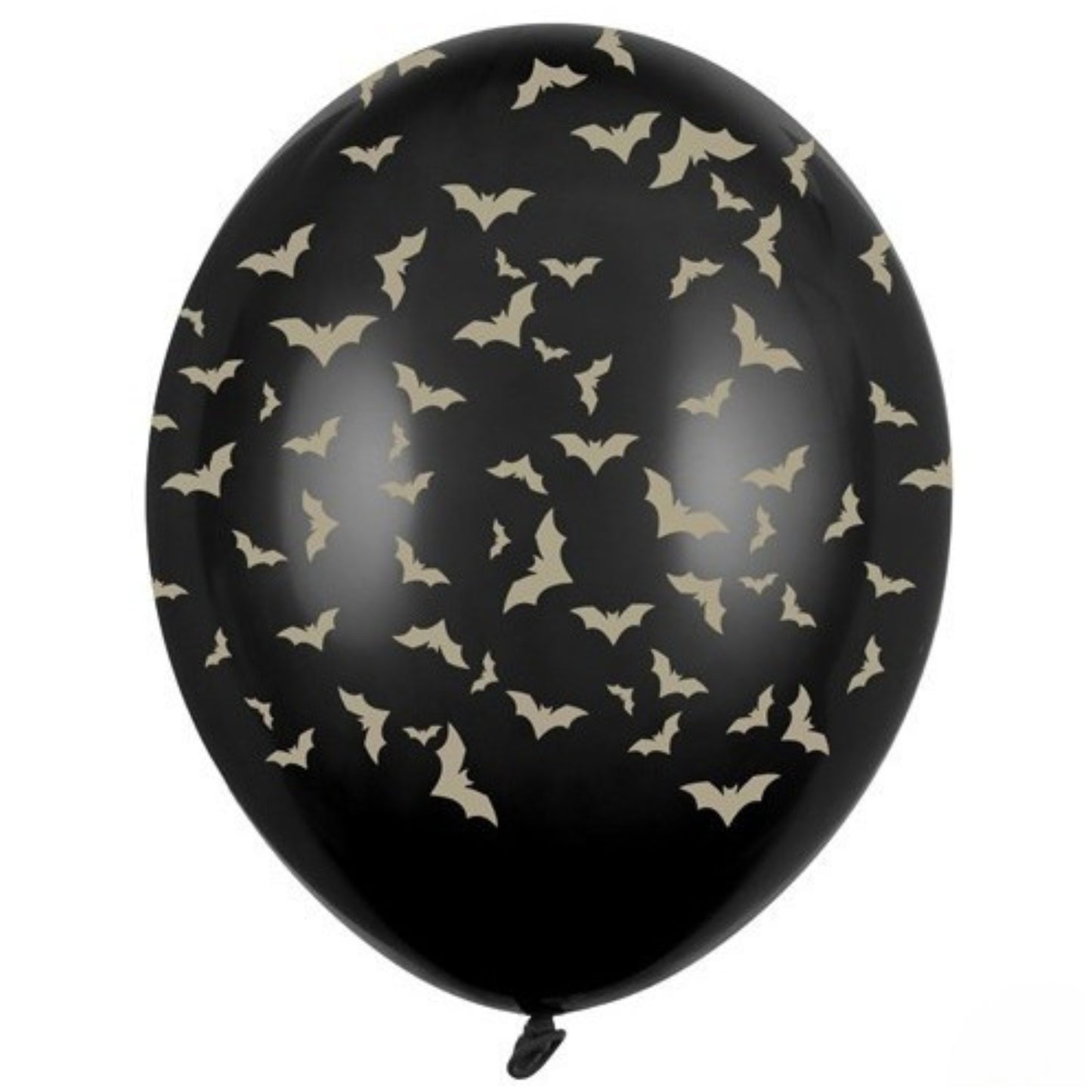 12" / 30cm BLACK & GOLD BAT 6 PACK LATEX BALLOONS4.99