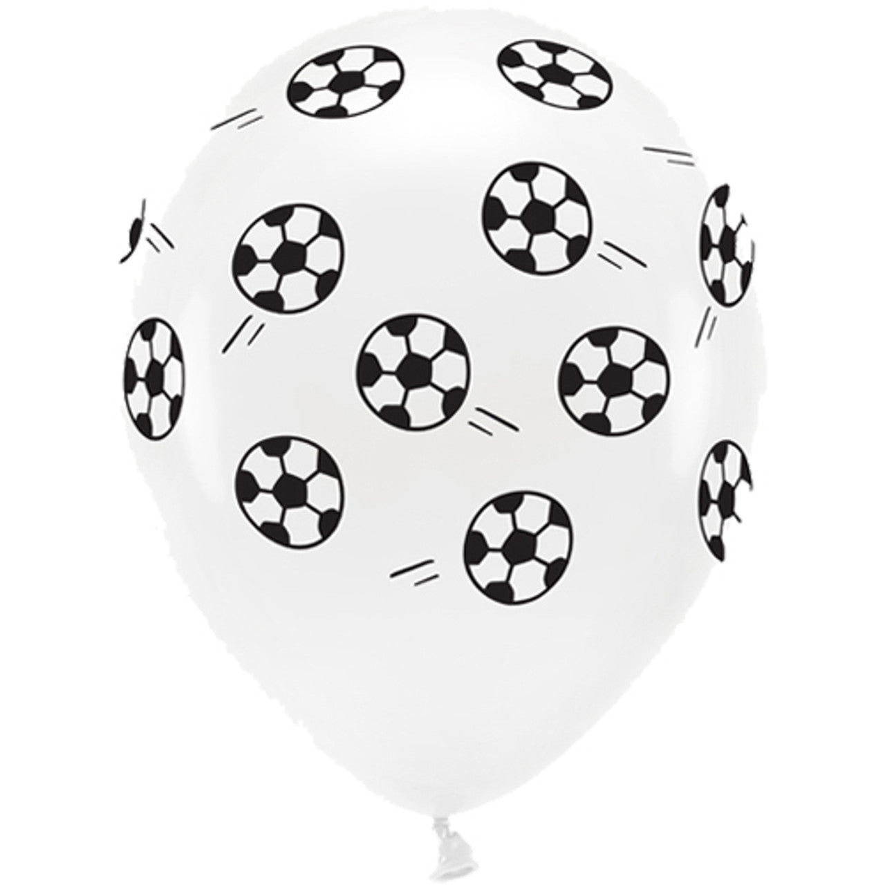 12"/ 30cm FOOTBALL ECO 6 PACK LATEX BALLOONS