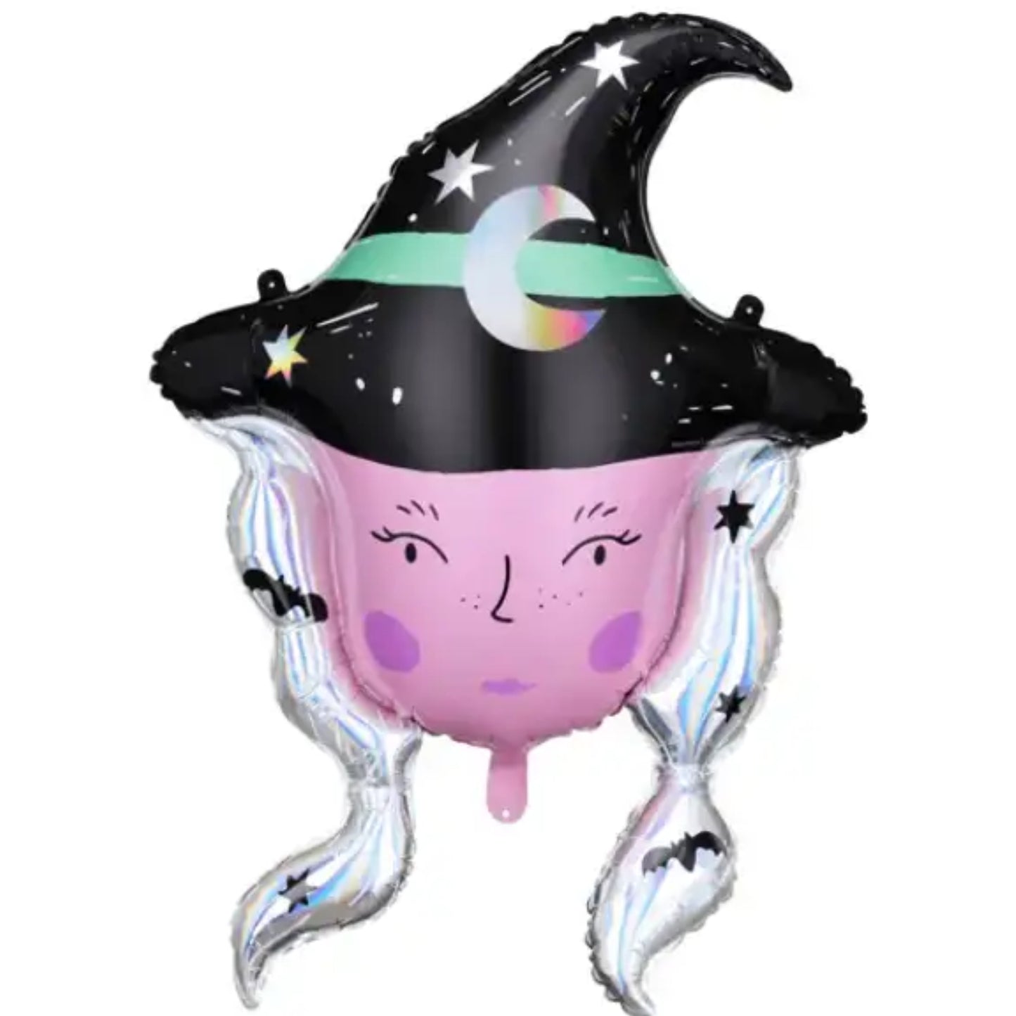 34"/ 87cm LARGE WITCH HEAD SUPERSHAPE FOIL BALLOON
