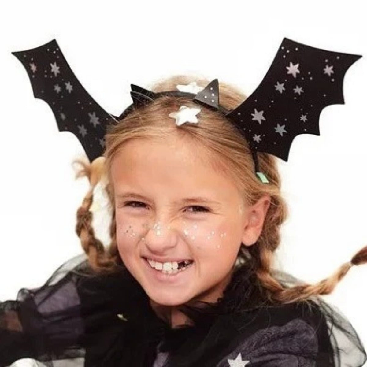 DIY BAT IRIDESCENT HALLOWEEN HEADBAND (4 PACK)