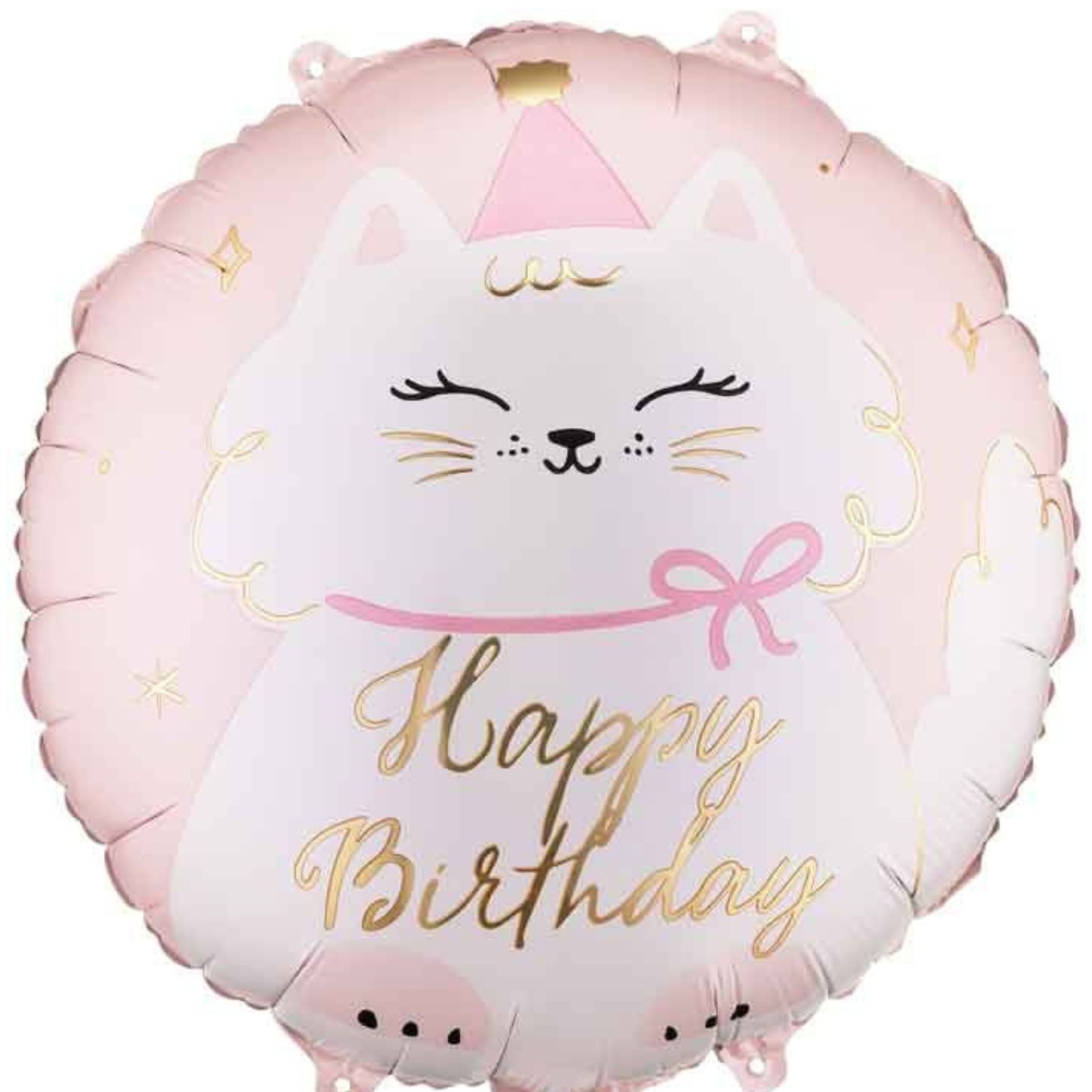 18"/ 46cm HAPPY BIRTHDAY KITTY ROUND FOIL BALLOON