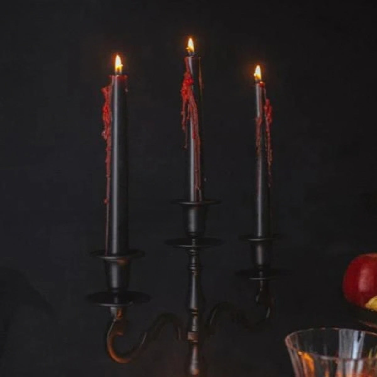 HALLOWEEN BLEEDING TAPER CANDLES (3 PACK)