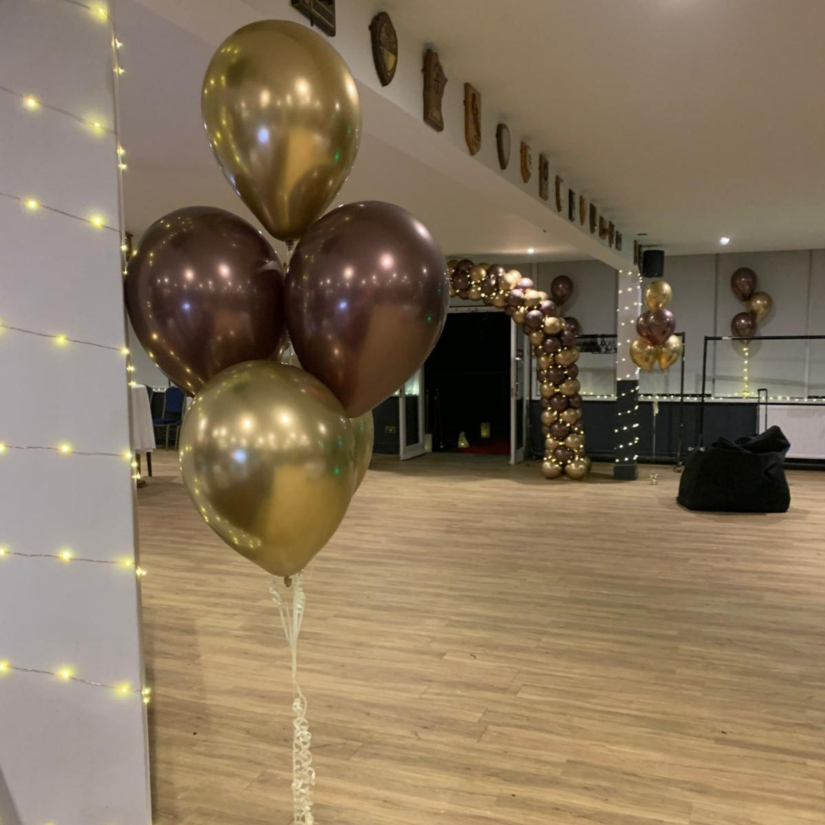 Gold Chrome & Truffle Chrome - Floor Clusters of 5