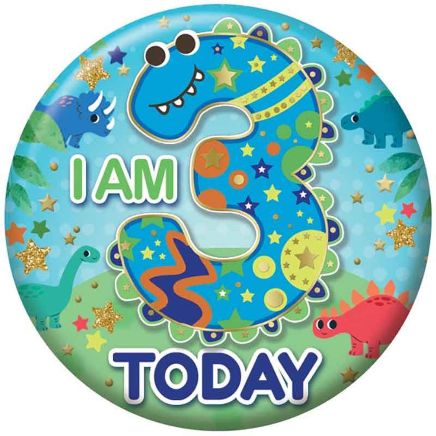 2.4"/ 6cm 3 TODAY BOYS BADGE