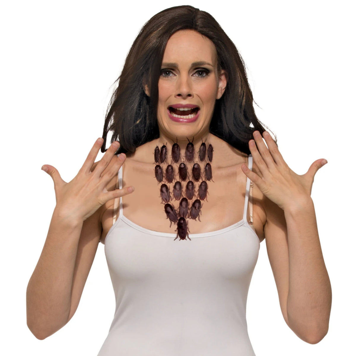 CREEPY COCKROACH HALLOWEEN NECKLACE
