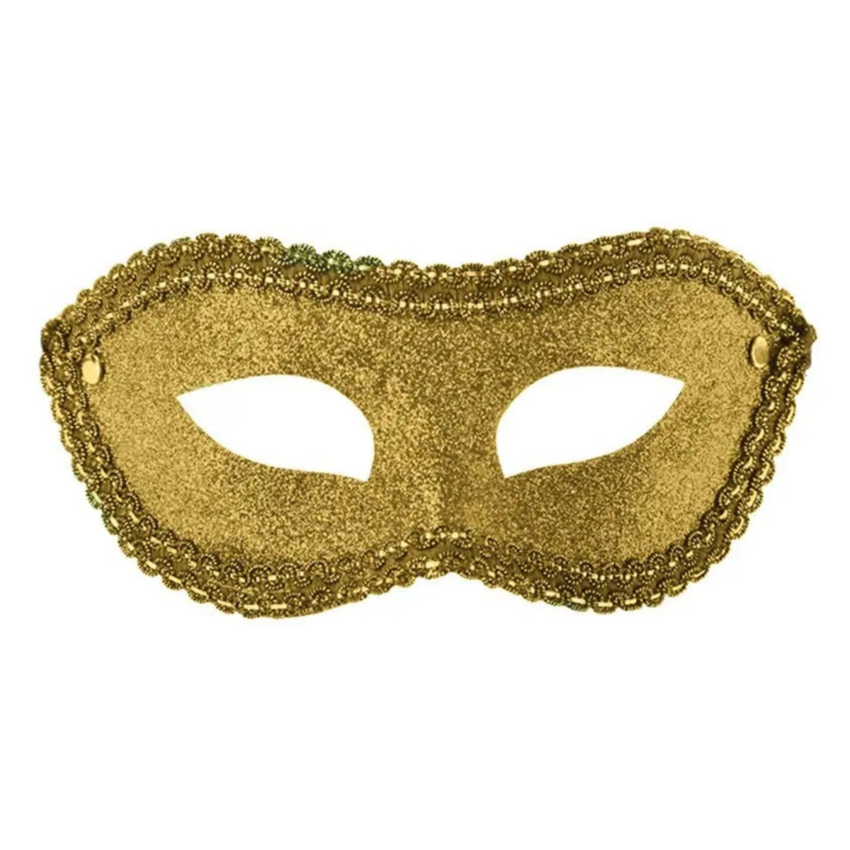 GOLD GLITTER MASQUERADE MASK