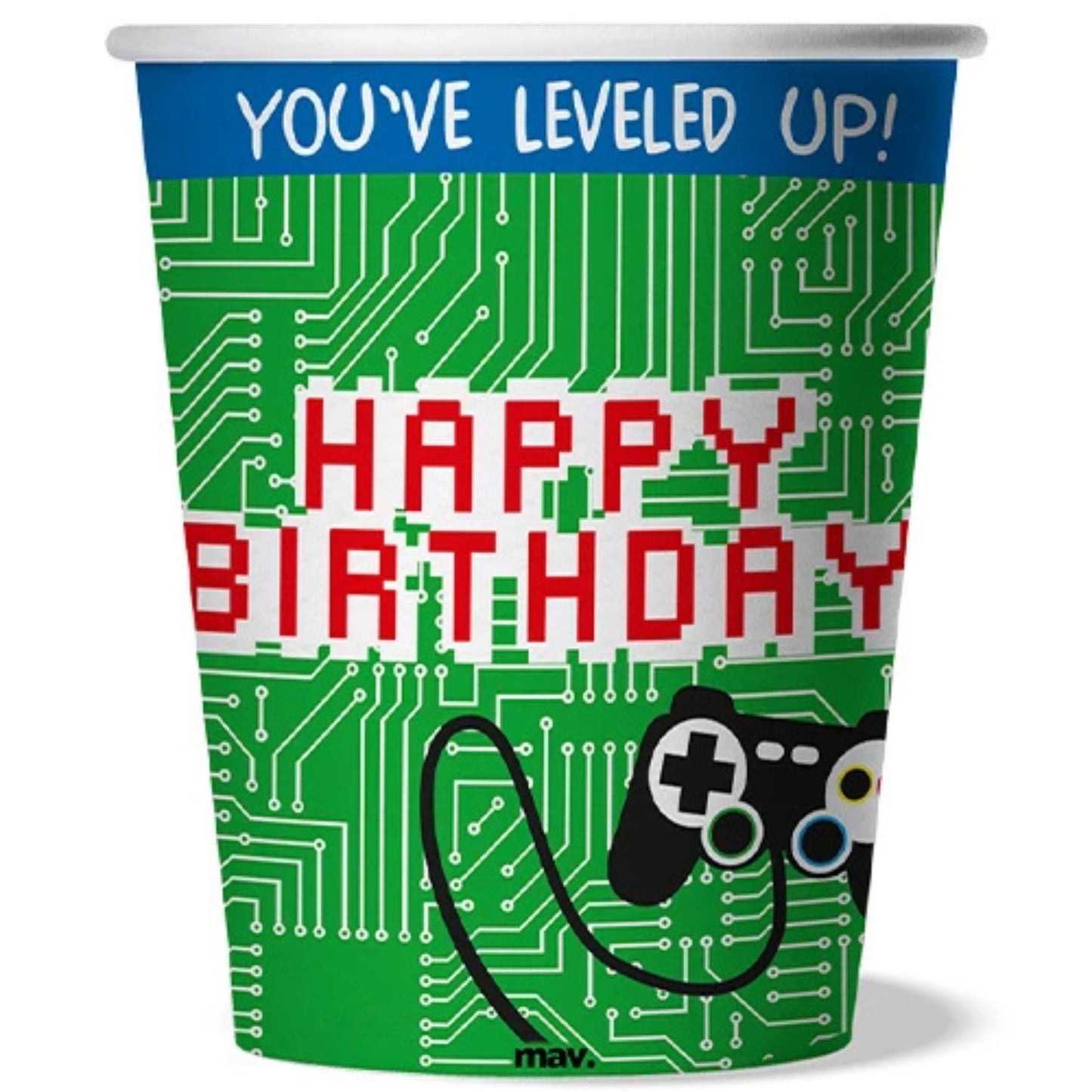 GAMER PAPER CUPS (8 PACK)