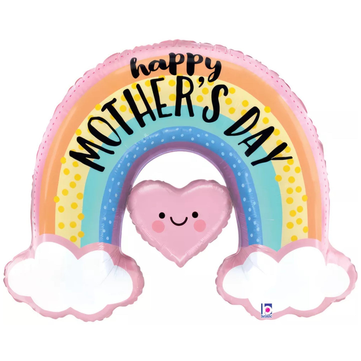 40"/ 102cm MOTHER'S DAY PASTEL RAINBOW SUPERSHAPE FOIL BALLOON