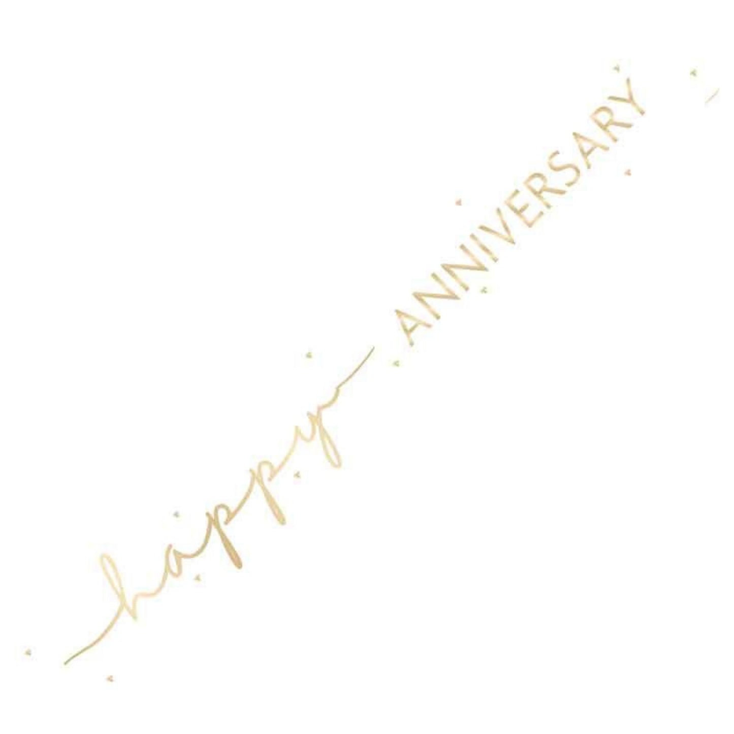 9ft / 2.7m HAPPY ANNIVERSARY FOIL BANNER