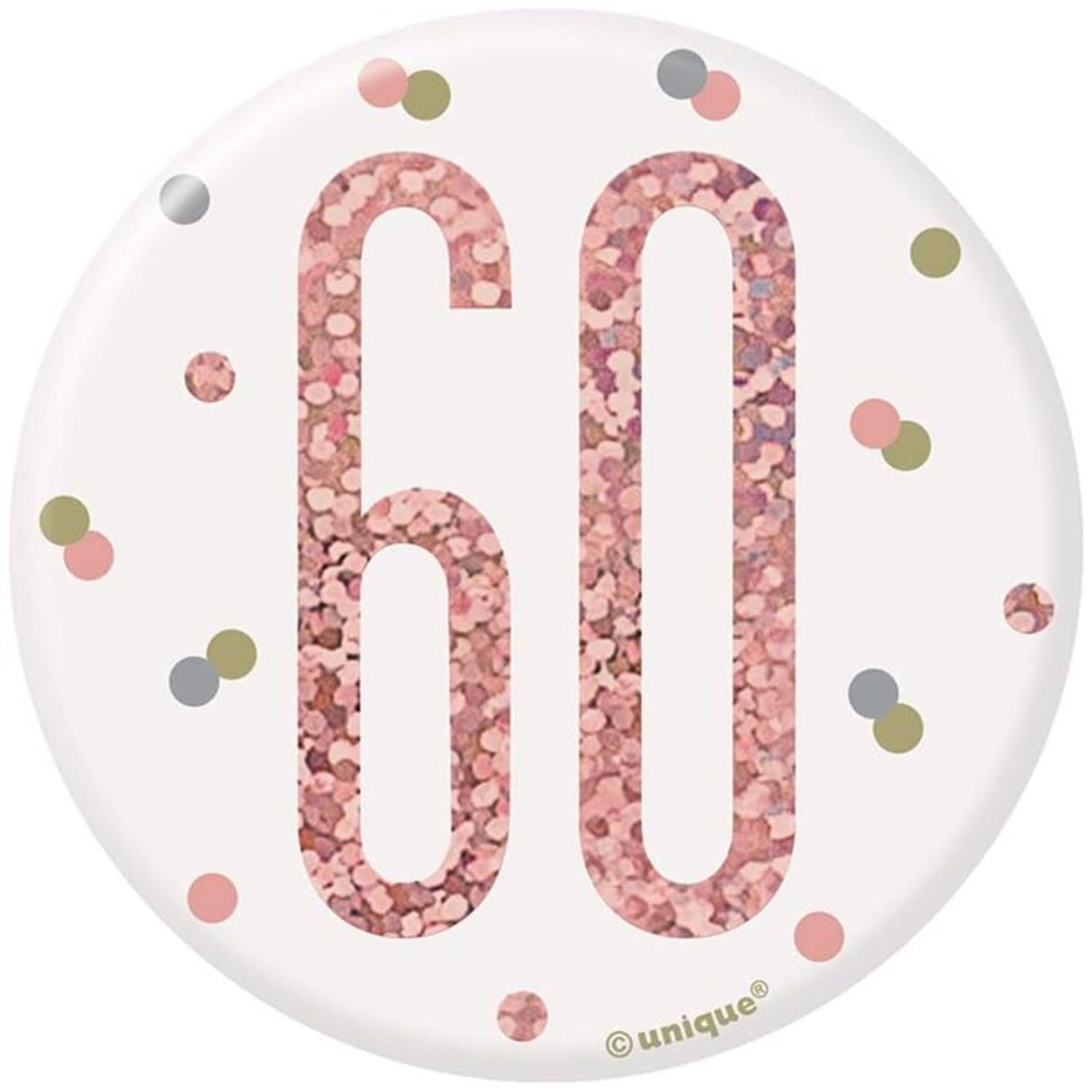 60th Birthday Badges