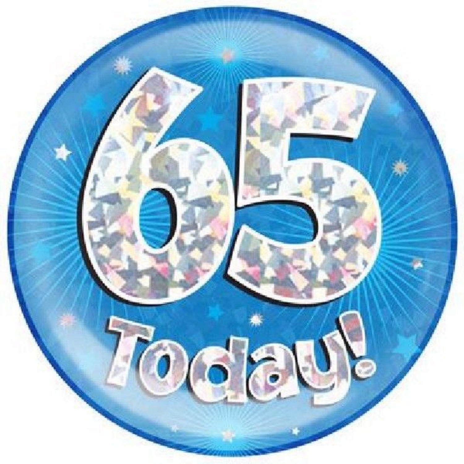 65th Birthday Badges
