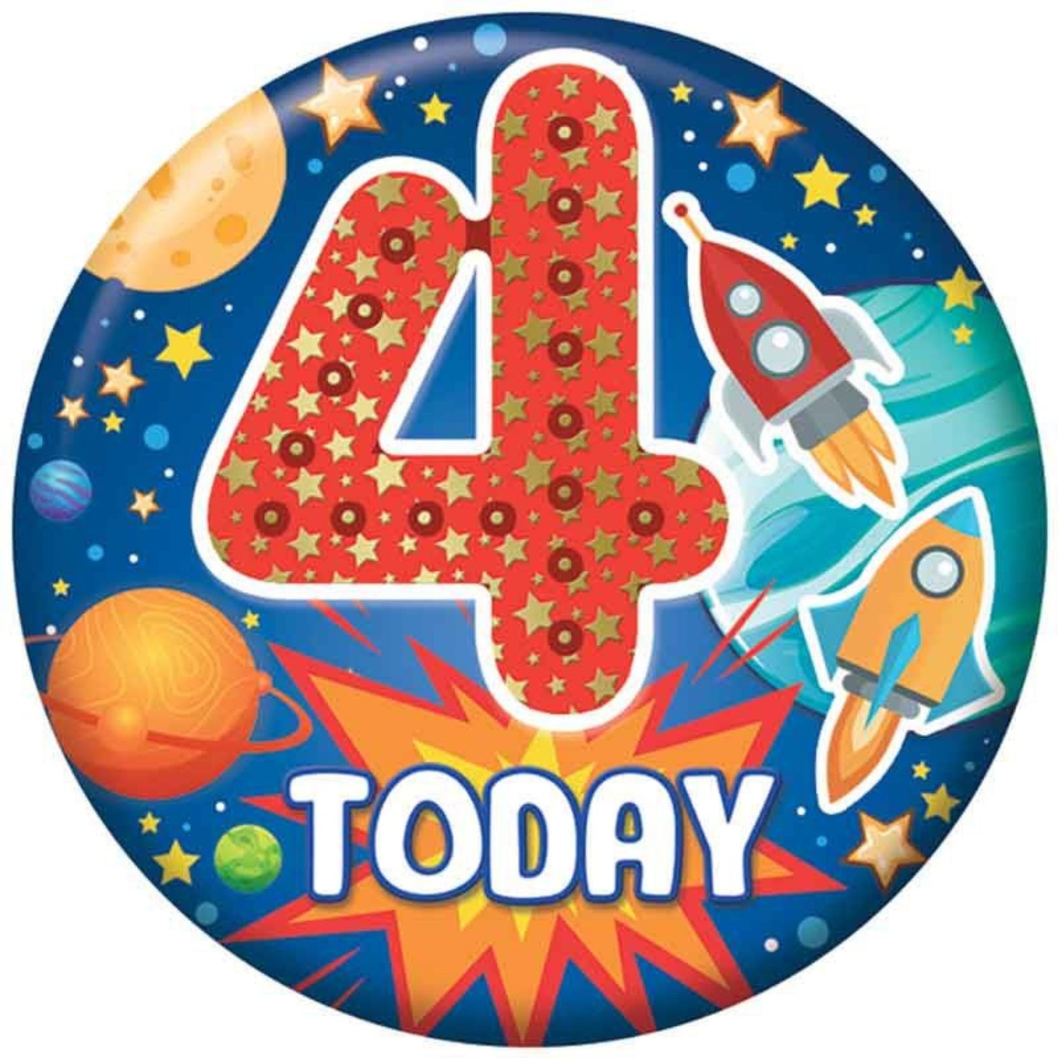 4th Birthday Badges