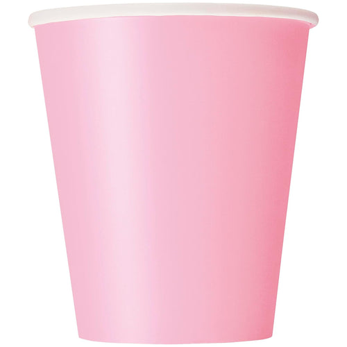 LOVELY LIGHT PINK PAPER CUPS (266ml - 14 PACK
