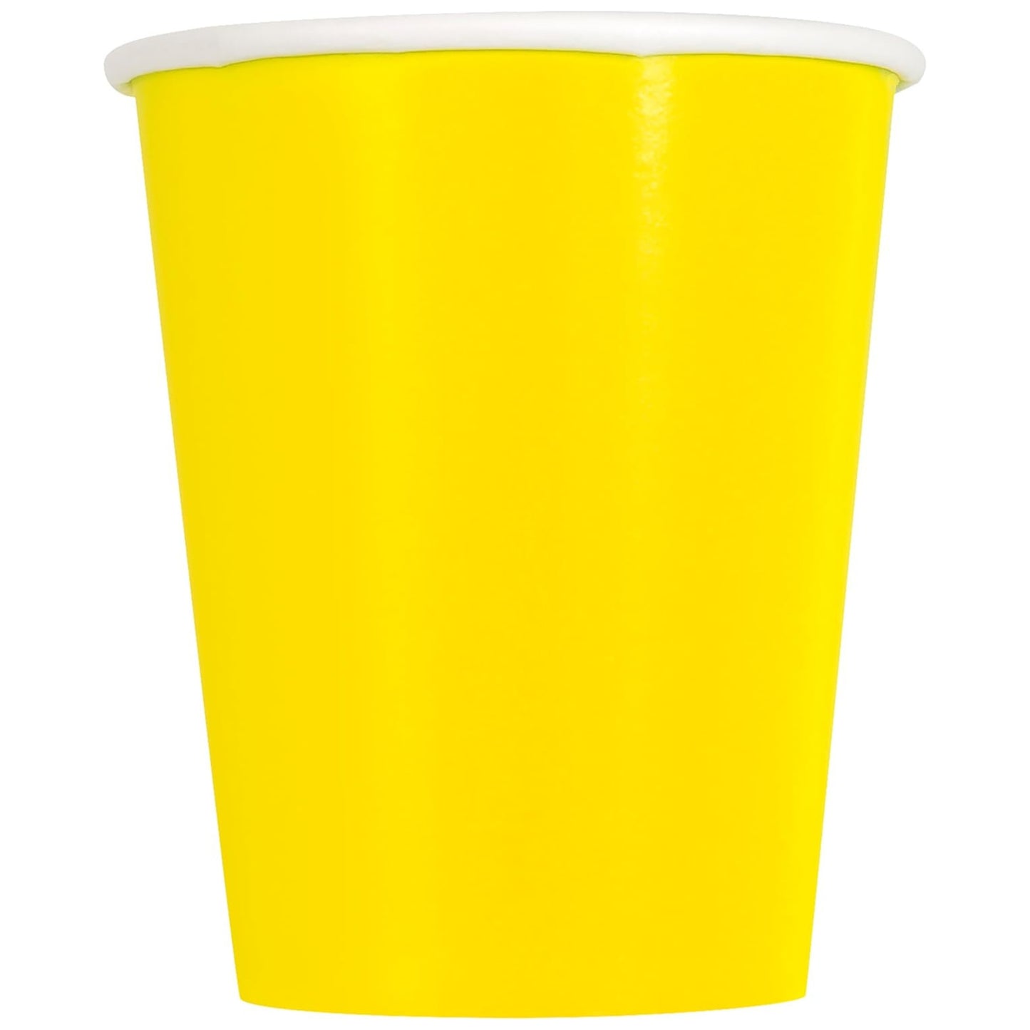NEON YELLOW PAPER CUPS (266ml - 14 PACK)