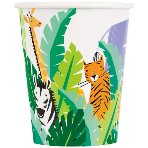 ANIMAL SAFARI PAPER CUPS (8 PACK)