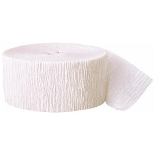 81ft / 25m WHITE CREPE STREAMER