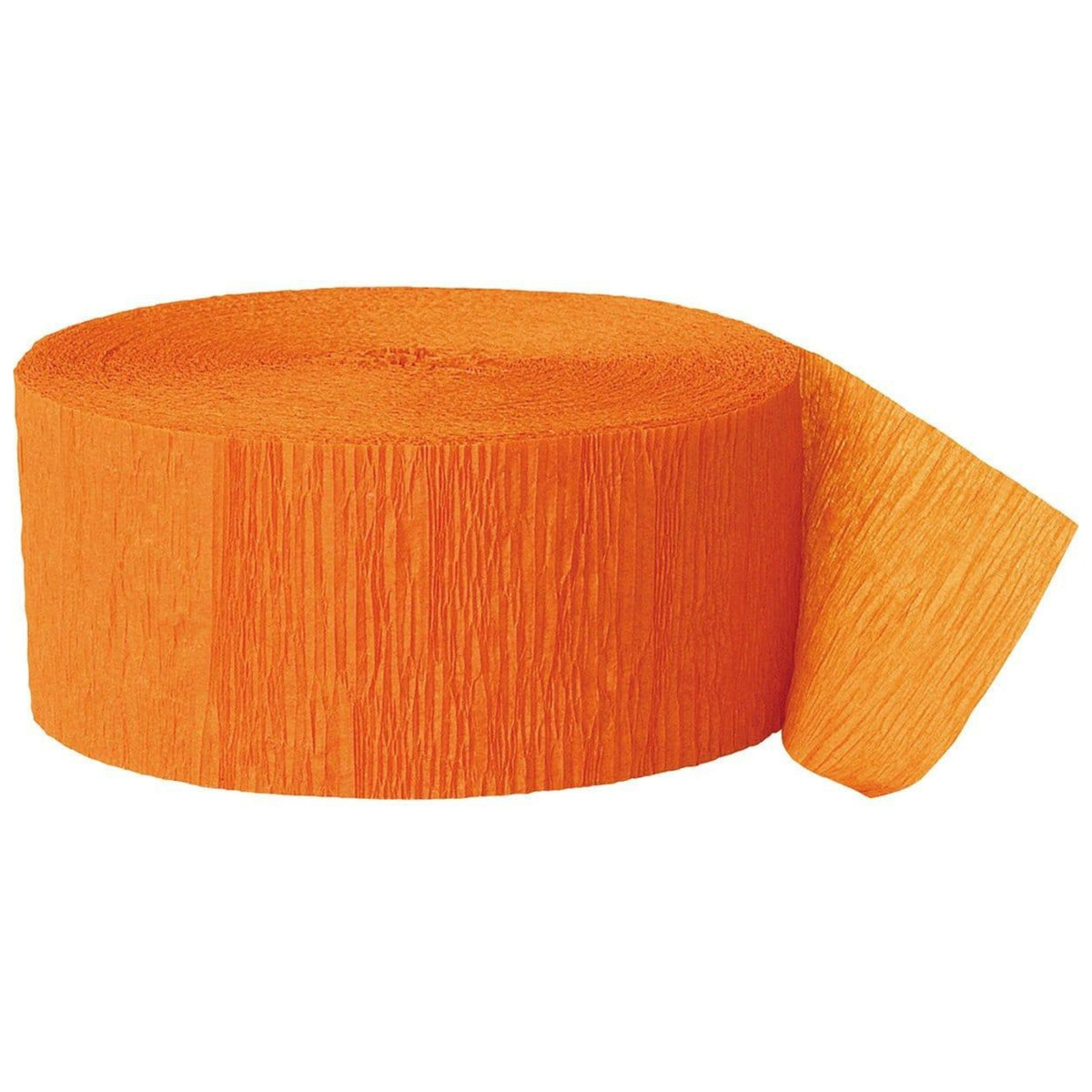 81ft / 25m ORANGE CREPE STREAMER