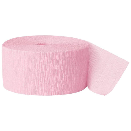 81ft / 25m PASTEL PINK CREPE STREAMER