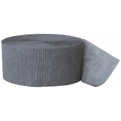 81ft / 25m GREY CREPE STREAMER