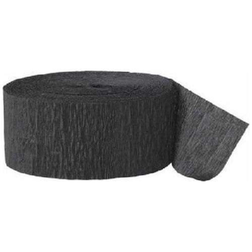 81ft / 25m BLACK CREPE STREAMER