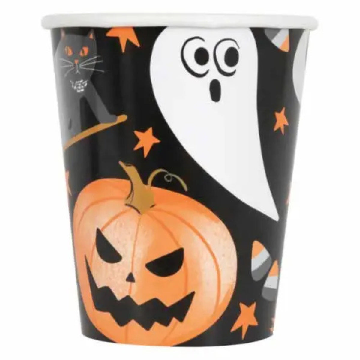 BATS AND BOOS HALLOWEEN CUPS (8 PACK)