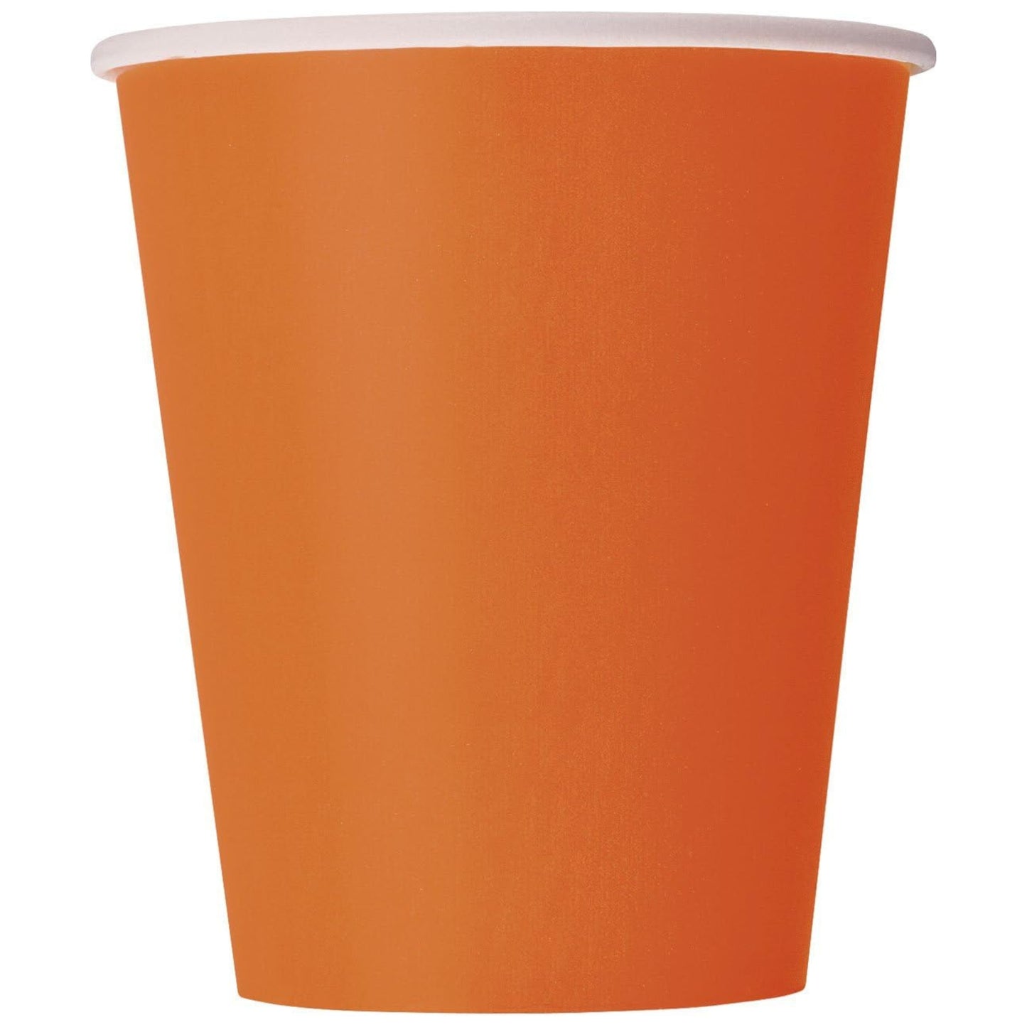 PUMPKIN ORANGE PAPER CUPS (266ml - 14 PACK)