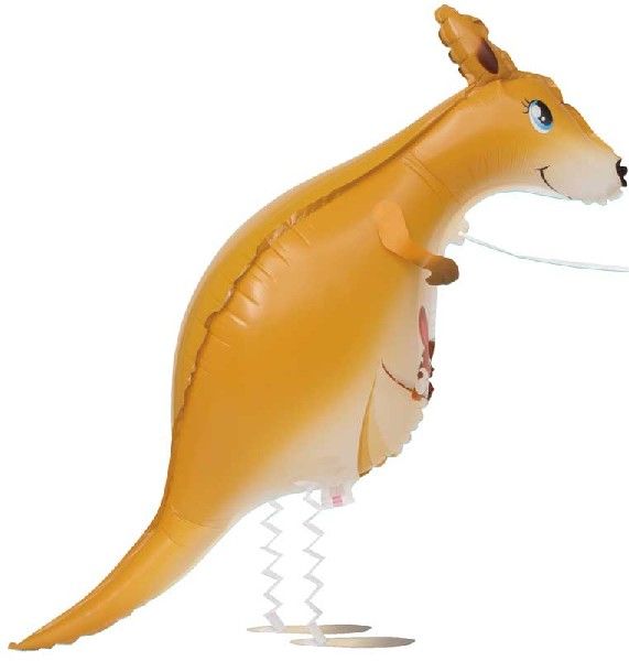40"/ 102cm PET KANGAROO WALKING SUPERSHAPE FOIL BALLOON