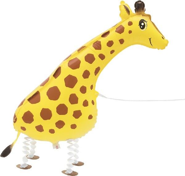 34"/ 86cm PET GIRAFFE WALKING SUPERSHAPE FOIL BALLOON