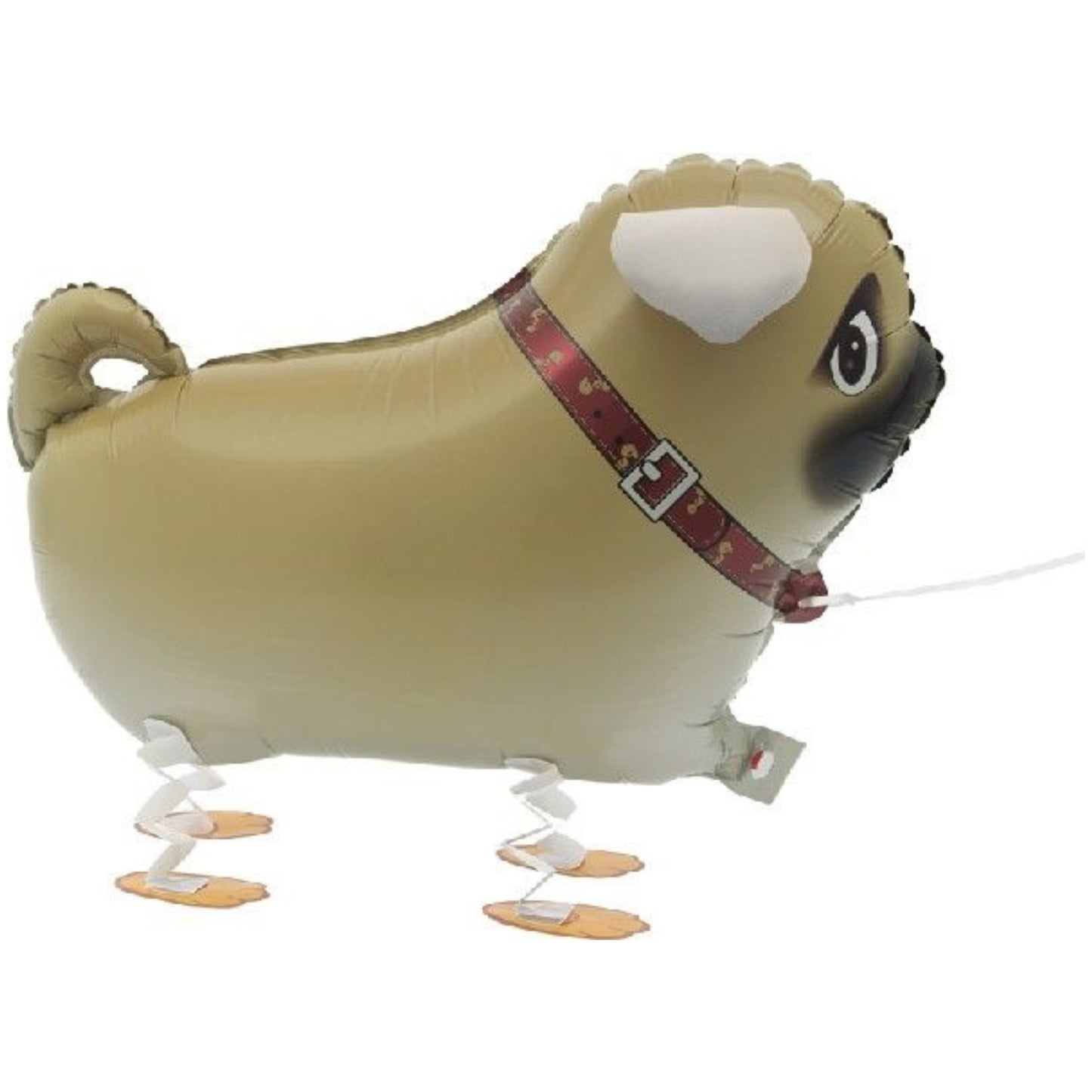 22"/ 56cm PET PUG WALKING SUPERSHAPE FOIL BALLOON