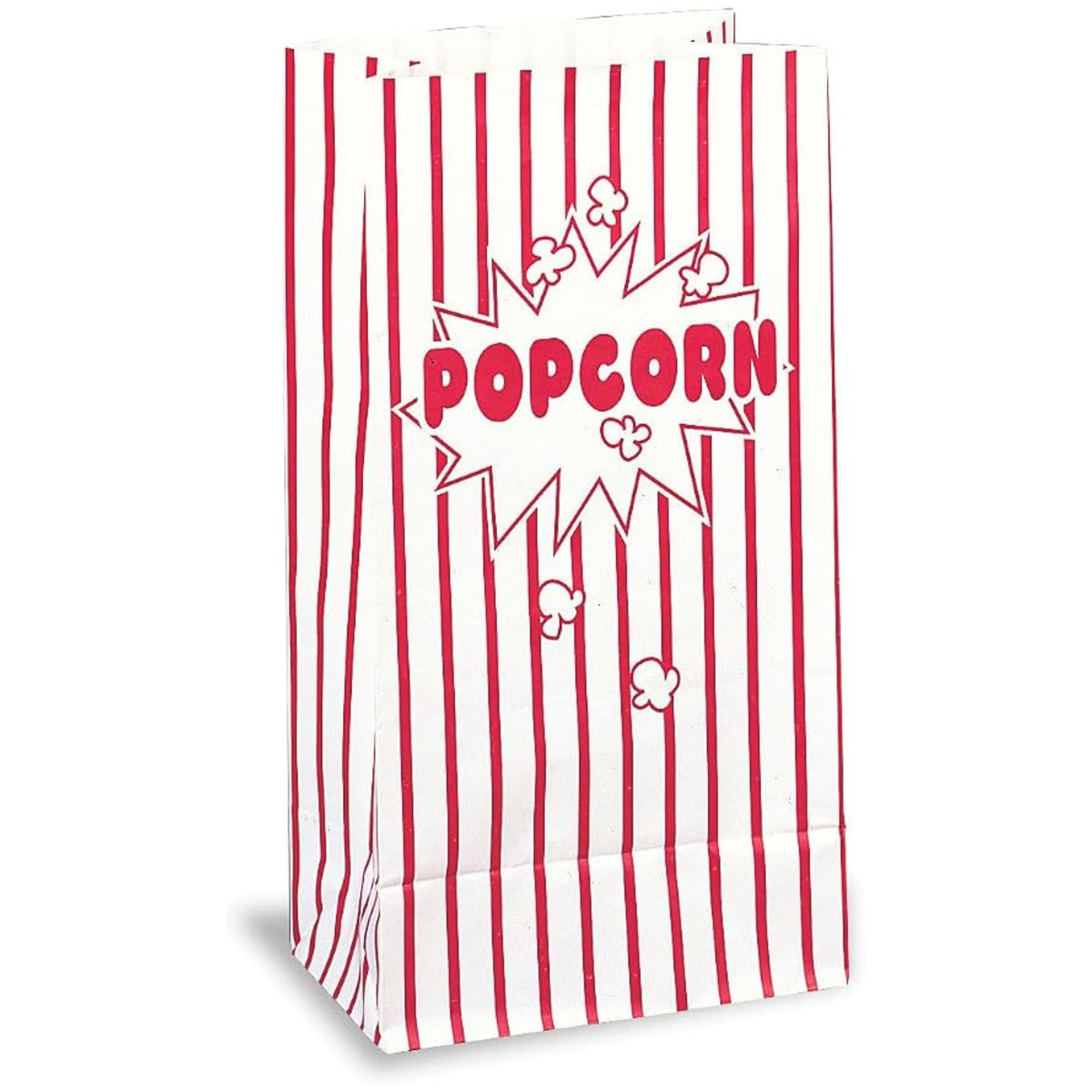 PAPER POPCORN BAGS (25cm - 10 PACK)