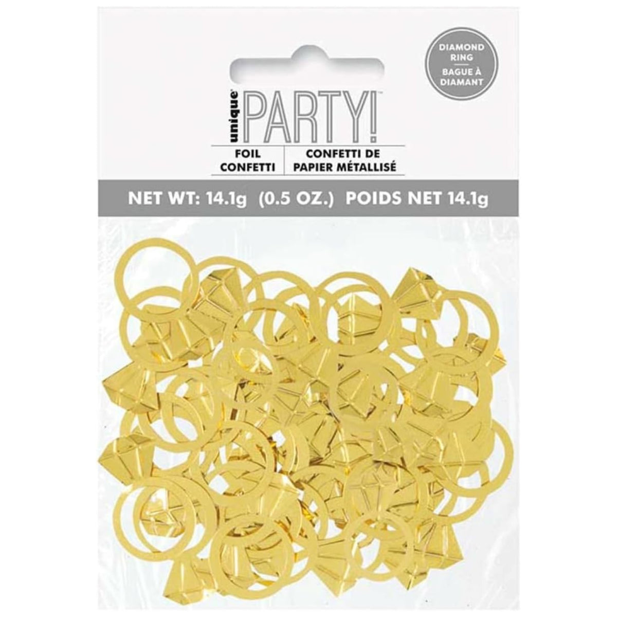 GOLD DIAMOND RING FOIL CONFETTI (14g)
