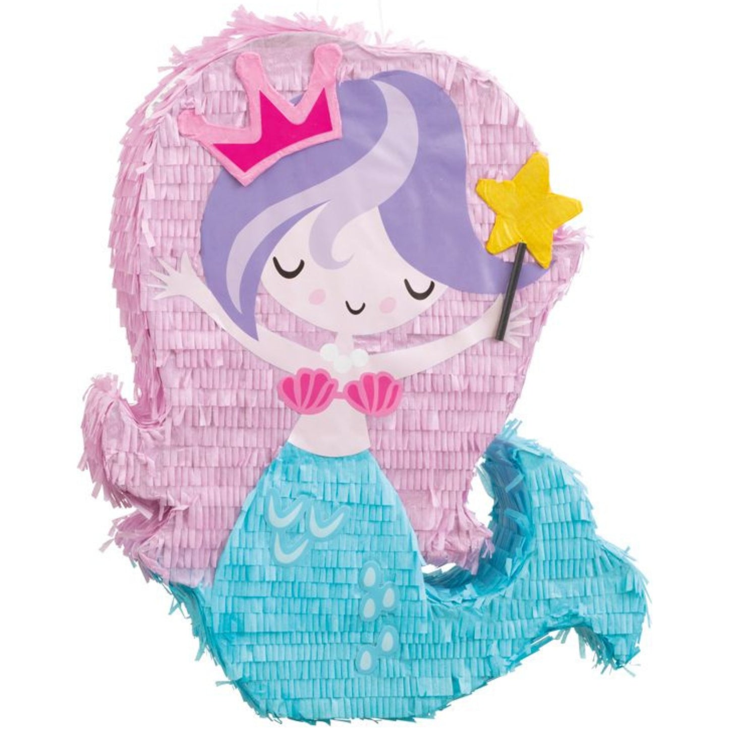 MERMAID SHAPED DRUM PINATA (51cm)