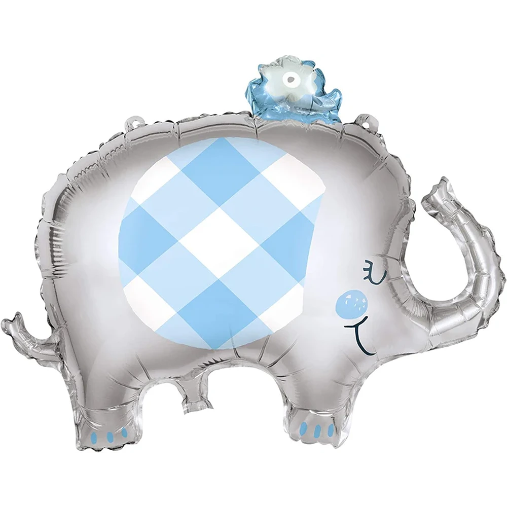 29"/ 74cm BLUE ELEPHANT SUPERSHAPE FOIL BALLOON