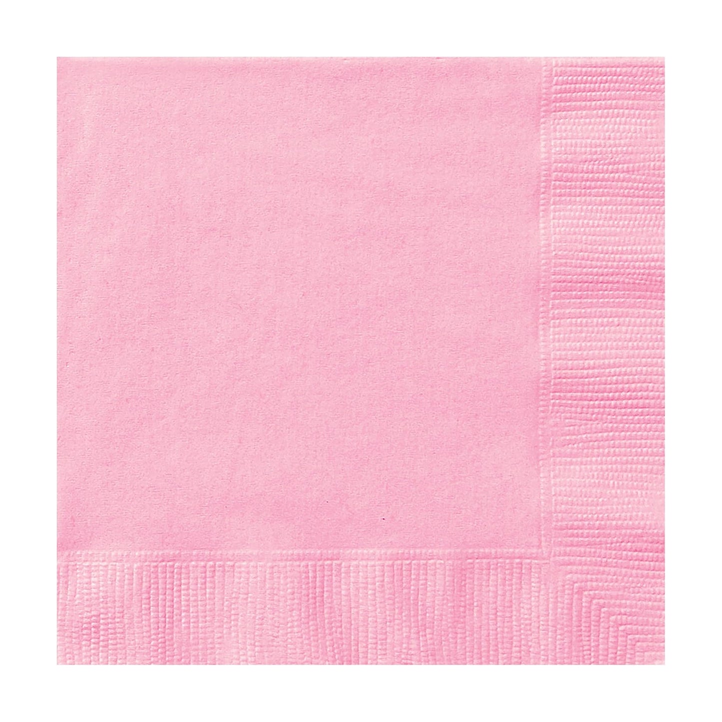 LOVELY LIGHT PINK BEVERAGE NAPKINS (13cm - 20 PACK)