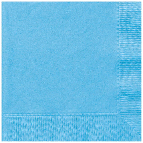 PALE POWDER BLUE LUNCHEON NAPKINS (17cm - 50 PACK)