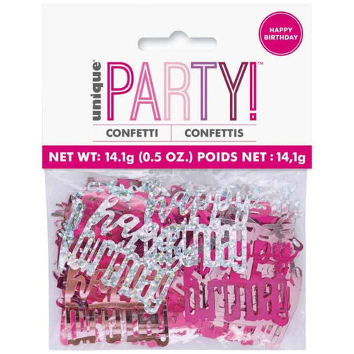 GLITZ PINK HAPPY BIRTHDAY CONFETTI (14g)
