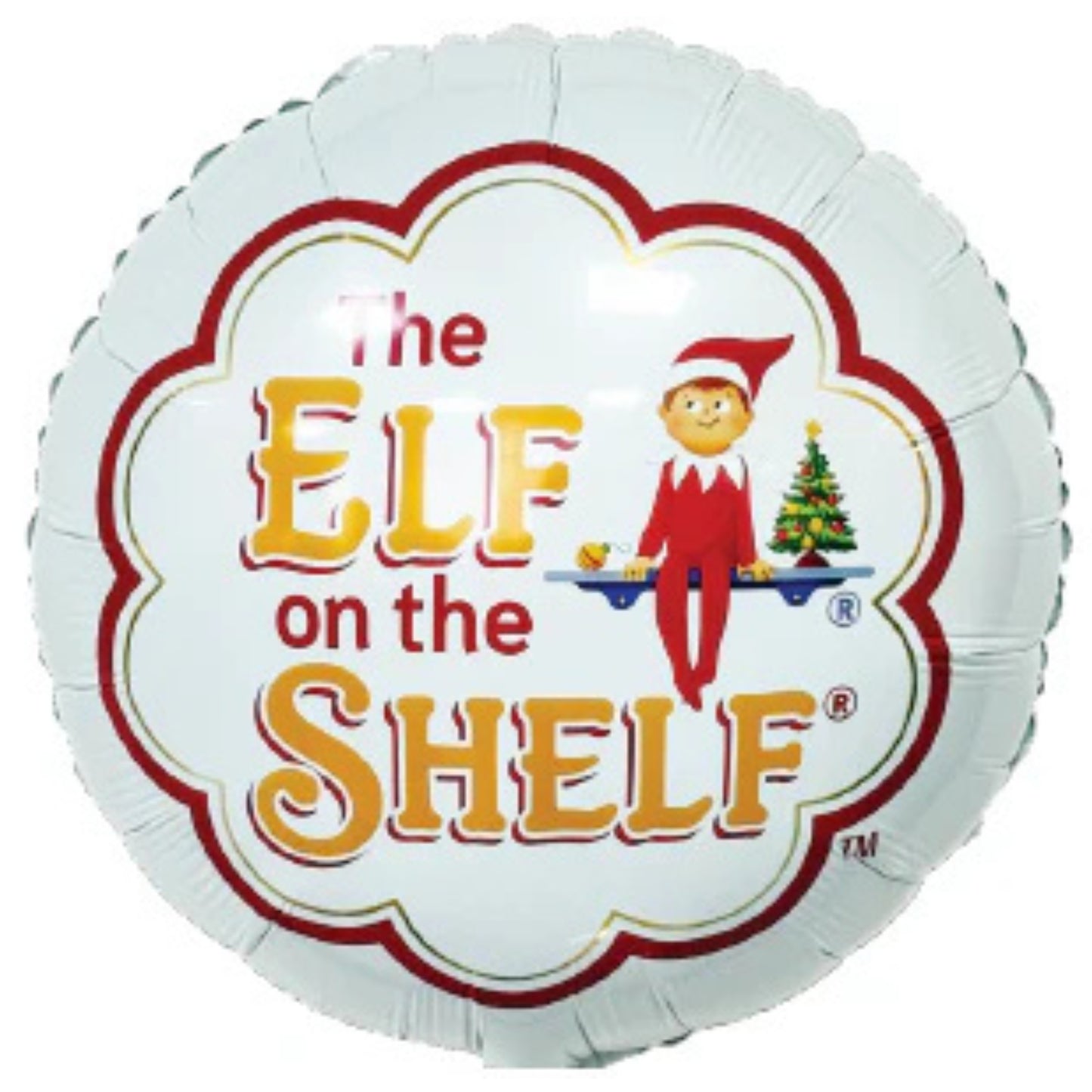 18"/ 46cm ELF ON THE SHELF ROUND FOIL BALLOON